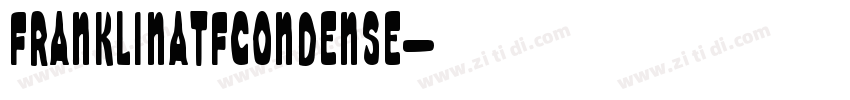 FranklinATFCondense字体转换