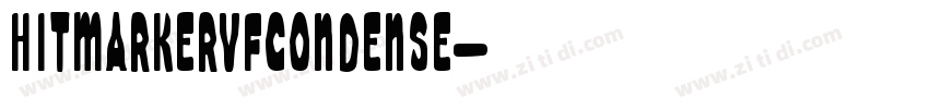 HitmarkerVFCondense字体转换