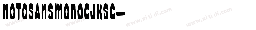 NOTOsansmonocjksc字体转换