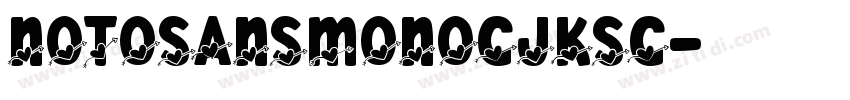 NOTOsansmonocjksc字体转换