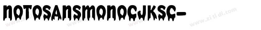 NOTOsansmonocjksc字体转换