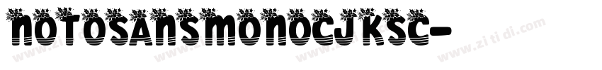NOTOsansmonocjksc字体转换