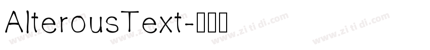 AlterousText字体转换