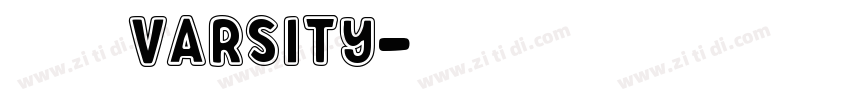 大学粗方varsity字体转换