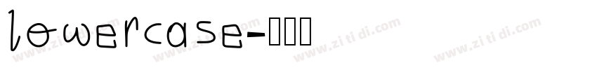 lowercase字体转换