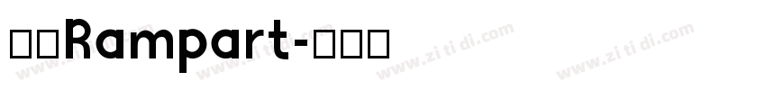 壁垒Rampart字体转换