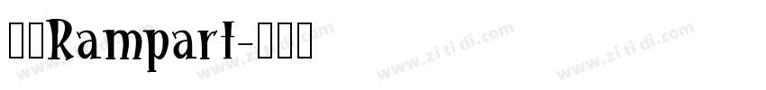 壁垒Rampart字体转换