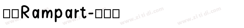 壁垒Rampart字体转换