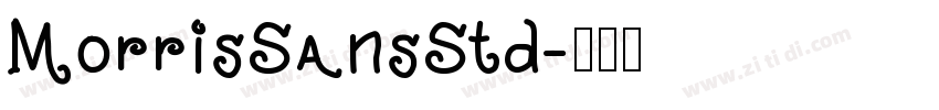 MorrisSansStd字体转换
