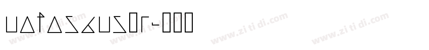 notosans—r字体转换