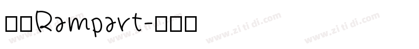 壁垒Rampart字体转换