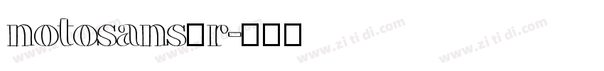 notosans—r字体转换