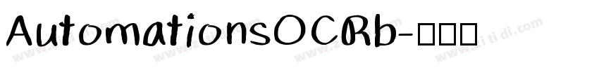 AutomationsOCRb字体转换