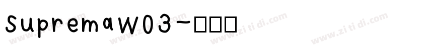 SupremaW03字体转换