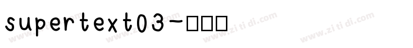 supertext03字体转换