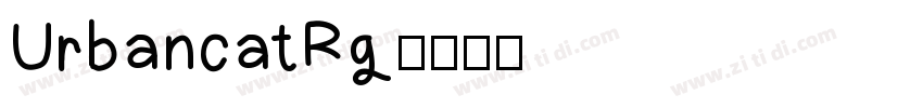 UrbancatRg字体转换