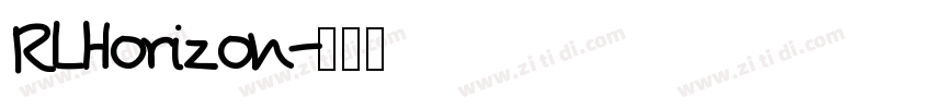 RLHorizon字体转换