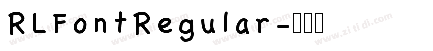 RLFontRegular字体转换