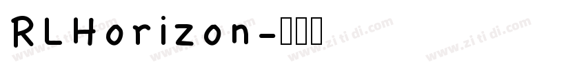 RLHorizon字体转换