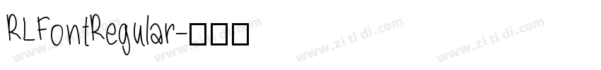 RLFontRegular字体转换