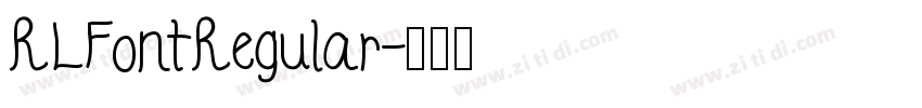 RLFontRegular字体转换