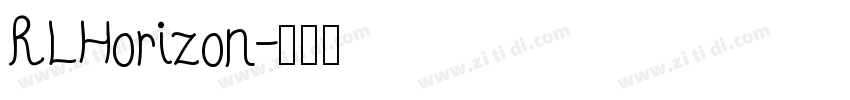 RLHorizon字体转换