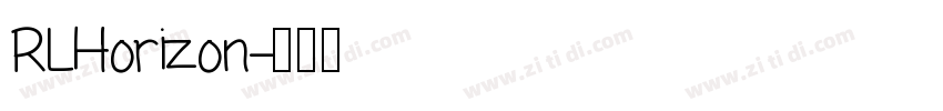 RLHorizon字体转换