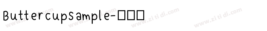 ButtercupSample字体转换