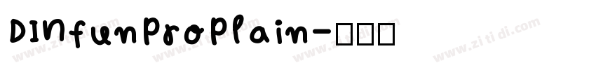 DINfunProPlain字体转换