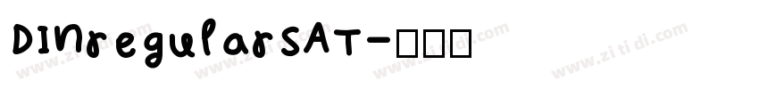 DINregularSAT字体转换