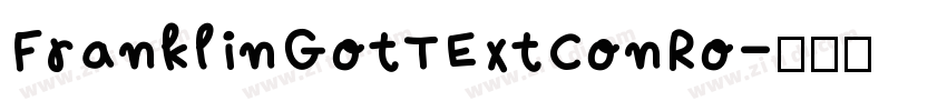 FranklinGotTExtConRo字体转换