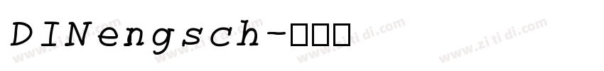 DINengsch字体转换