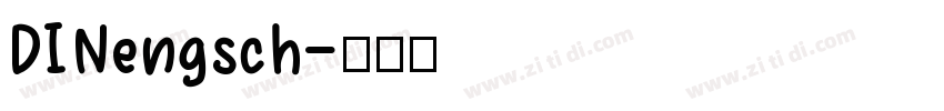DINengsch字体转换