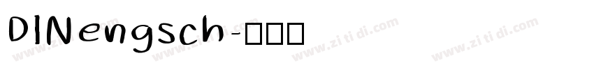 DINengsch字体转换