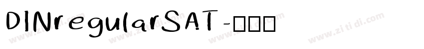 DINregularSAT字体转换