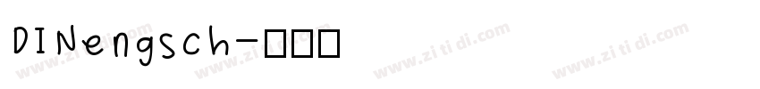 DINengsch字体转换
