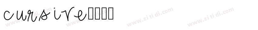 cursive字体转换