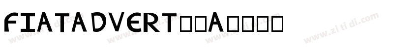 FIATADVERT01A字体转换