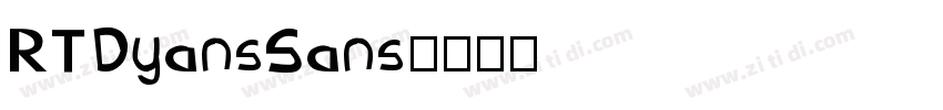 RTDyansSans字体转换