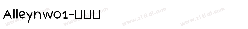 AlleynW01字体转换