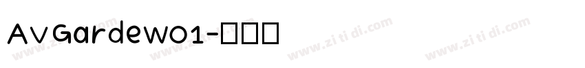 AvGardeW01字体转换
