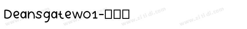 DeansgateW01字体转换