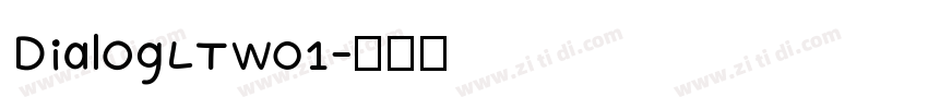 DialogLTW01字体转换