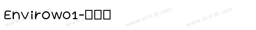 EnviroW01字体转换