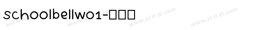 Schoolbellw01字体转换