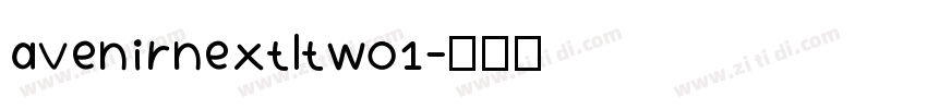 avenirnextltw01字体转换