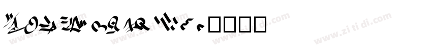 AldusnovaW01字体转换