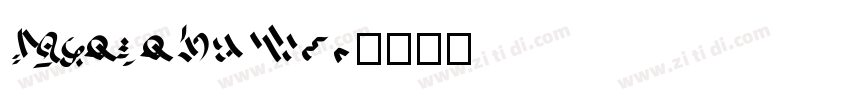 KoratakiW01字体转换