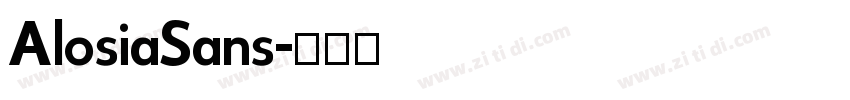 AlosiaSans字体转换