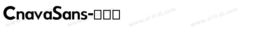 CnavaSans字体转换